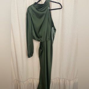 Petal and pup Amelie one shoulder maxi dress